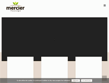 Tablet Screenshot of mercier-paysage.com